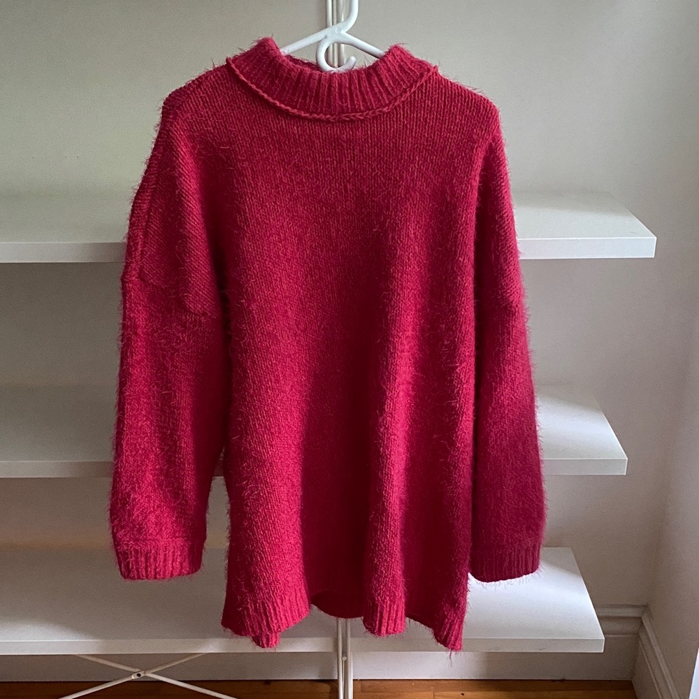Show Me Your MuMu Vibrant Pink Turtleneck Sweater